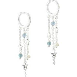 STELLA HOOP BLUE | SILVER