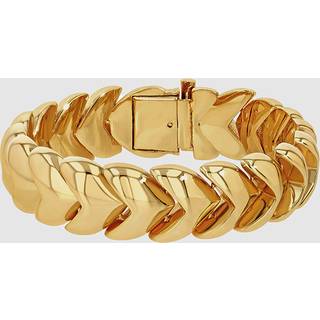 Layered Heart Chain Bracelet - Gold One