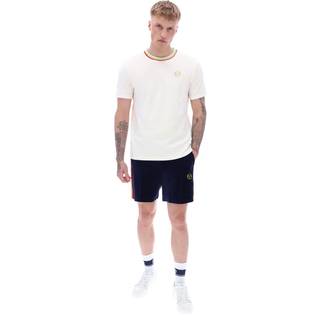 Sergio Tacchini Slice Velour T Shirt Gardenia