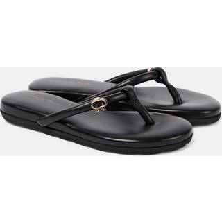 Gianvito Rossi Juno leather thong sandals - black - EU 35