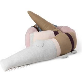 Sebra Strikket Pude Sleepy Croc Birchbark Rose Mix