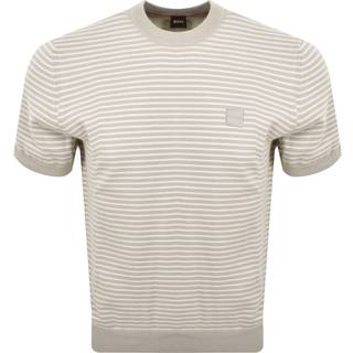BOSS Kanache Knit T Shirt Light Beige