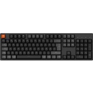 Keychron K10 v2 RGB QMK Wireless Hot Swap QMK - Super Brown - Gaming Tastatur - Nordisk - Sort