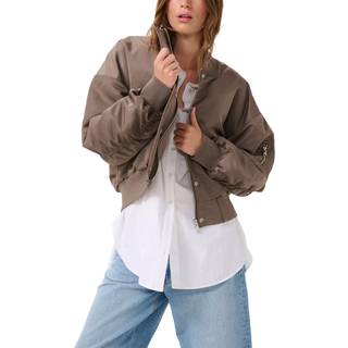 My Essential Wardrobe Helgamw Short Bomber Jacket Jakker 10705042 Major Brown (38)