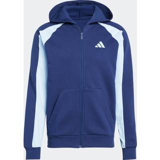 Seasonal Essentials Colorblock Full-Zip Hoodie - Dark Blue - M