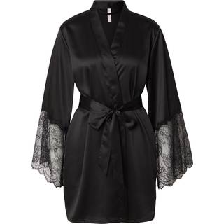 Hunkemöller Kimono Satin sort - XS/S