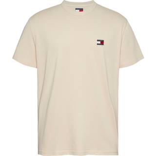 Tommy Jeans Badge T Shirt Newsprint Beige
