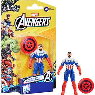 Marvel Avengers VenomVersus Epic World of Action Anti-Venom Captain America Figure 10 cm