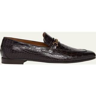 Tom Ford Gigi croc-effect leather loafers - black - EU 45