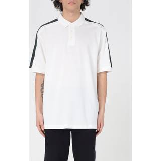 Armani Exchange Tape Polo T Shirt Off White