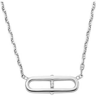 Fossil Sterling Heritage Sterling Silver Station Women's Necklace JFS00636040