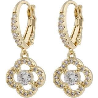 SNÖ Of Sweden Sally Short Earrings Gold Clear Onesize