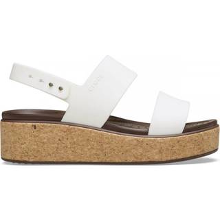 Crocs women Brooklyn Cork Low Sandals Chalk 36