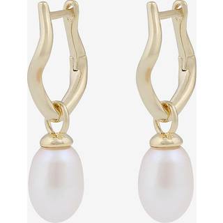 SNÖ Of Sweden Hilma Small Ring Pendant Earrings Gold White Onesize
