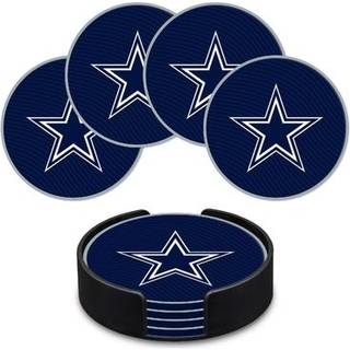 Rico Industries NFL Fodbold Dallas Cowboys Klassiske favoritter: PVC Coaster Set (4-Pack)