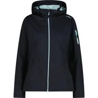 CMP Women's Light Softshell Jacket Zip Hood Softshelljakke Damer størrelse 48 farve sort