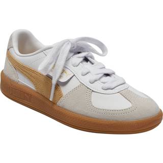 Puma Palermo Leather Sneakers Unisex, White, Size 47, Shoes - Almost Apricot - 47