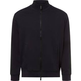 Armani Exchangetil mænd. XM000311AF10365UB101 Sweatshirt med fuld lynlås og mao-krave i navyfarvet interlock-bomuld (XXL), Casual, Sport, Mu