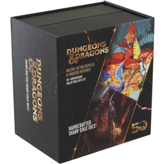 Dungeons & Dragons Dice Set 50th Anniversary: Then & Now (Holmes Retro Replica & Modern Holmes Inspired)
