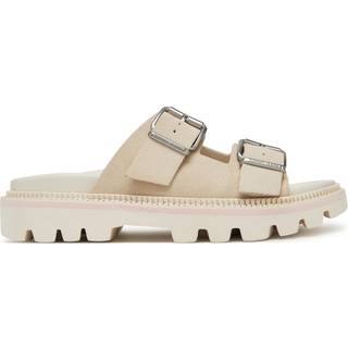 Suede Double Strap Cleat Sandals