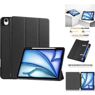 iPad Air 13 (2024) / (2025) Læder Etui med Stand og Penneholder
