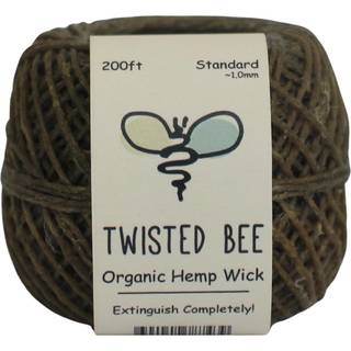 100% organisk hampvejse med naturlig bivoksbel?gning Twisted Bee (200ft x standardst?rrelse)