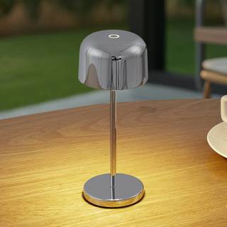 Lucande LED-bordlampe Quill, krom, CCT, dæmpbar