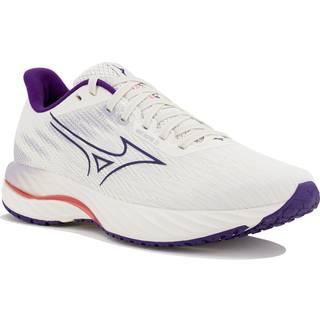 Mizuno Wave Inspire 21 Stability Running Shoe Women - White, Violet, Size 5.5 - white