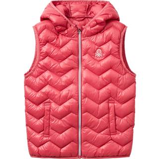 Benetton Benetton Girls Pink Quilted Gilet