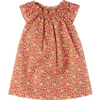 Bonpoint Goldina ruffled cotton dress - multicoloured - M 12