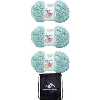 Lion Brand Go for Fleece Sherpa Fern 937-171 (3 -SKEINS - Samme farvestof) Jumbo #7 Polyester garn til hækling og strikning - bundt med 1 ArtSiga