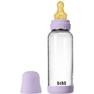 BIBS Baby Glass Boheme Bottle Naturgummi Medium Flow Violet Sky 240 ml
