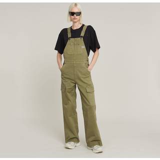 Straight Dungaree - Green - Women