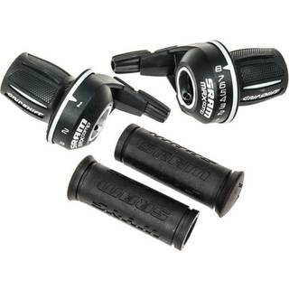 Gearskifter SRAM MRX Comp, sæt, twister, 3 x 8 gear, sort/hvid