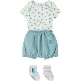 Bobo Choses Lucky Fish Baby Sæt Med Tøj Off White 12 months  Creme  12 måneder  Unisex