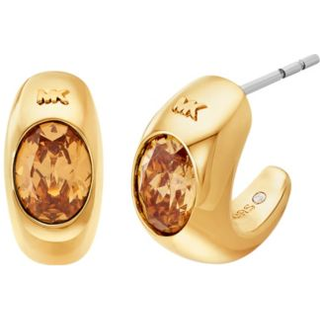 MK Precious Metal-Plated Cubic Zirconia Huggie Hoop Earrings - Gold - Michael Kors - ONE SIZE