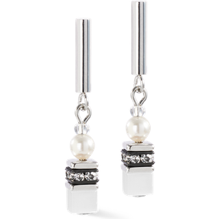 Coeur De Lion Silver Mini Fusion Pearl Earrings - Silver