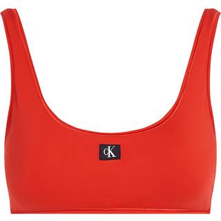 Bralette Bikini Top - CK Monogram - Red - 3XL