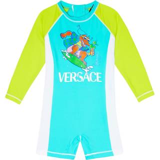 Versace Kids Baby printed rashguard swimsuit - multicoloured - M 9-12