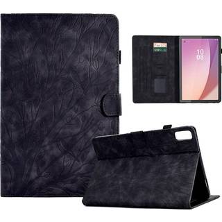 Lenovo Tab M9 Flipcover i sort læder med stand og kortholder