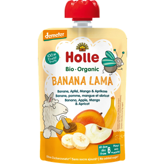 Holle Banana Lama Banan Æble Mango & Aprikos Smoothie (100 g)