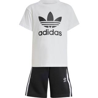 Adicolor Shorts Tee Kids sæt - Black / White - 116