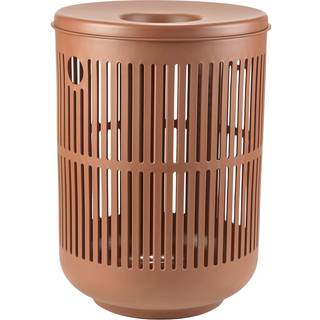 Ume Vasketøjskurv med låg fra Zone Denmark - Terracotta farve - Polypropylene