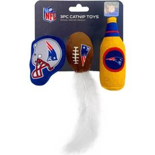 Bedste Plush Cat Toy: NFL New England Patriots komplet sæt med 3 stykker kat legetøj fyldt med frisk catnip. Inkluderer: 1 hjelmkatlegetøj 1 fodb