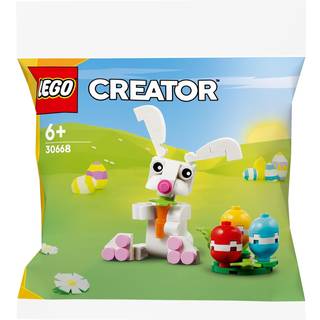 Påskehare med farverige æg polybag (30668)