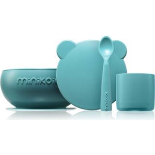 Minikoioi BLW I Aqua Green spisesæt