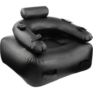 Oppustelig BDSM-sofa (sort)