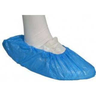 Overtrækssko XL Str. 42-45 sko - 41x15cm 75 micron LDPE usteril engangs blå