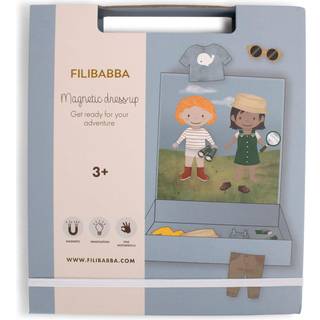 FILIBABBA - Magnetisk påklædningsdukke - Klar til dit eventyr