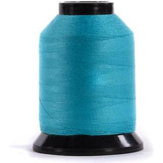 Finesse tråd solide farver | 100% polyester 3Ply 50WT | Trådkegler | 100% polyestertråd til quiltning og syning (Tahitian Blue 1 100 yards)